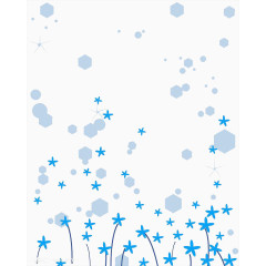 浅蓝色星星点点背景装饰图