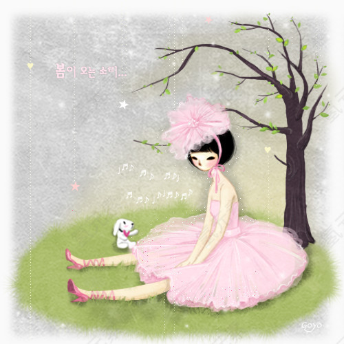 穿着公主裙的女孩