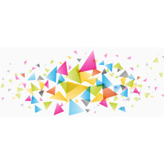 彩色三角形底纹