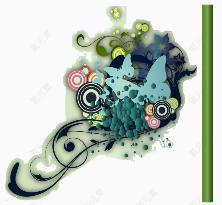 时尚潮流花纹