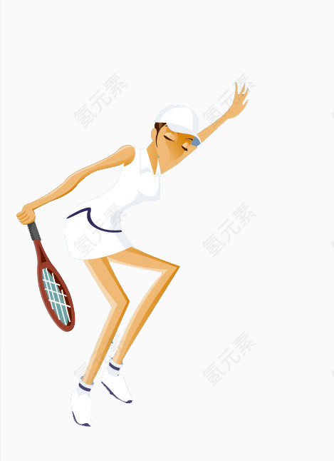 打网球的女孩