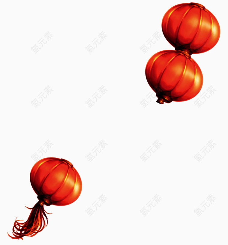 中国风大红色灯笼