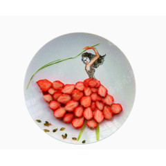 圆盘里舞动的姑娘