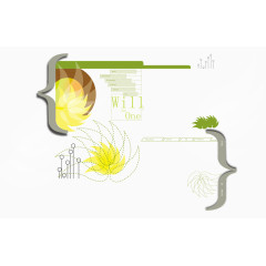 炫彩花纹海报素材