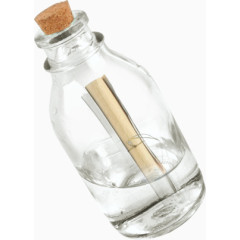 白色玻璃许愿瓶