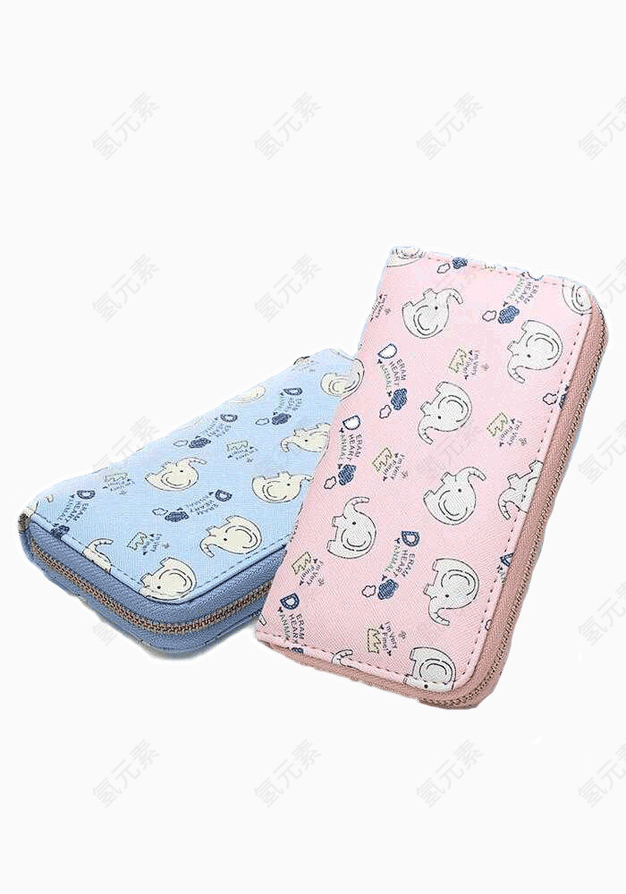 蓝色和红色笔袋