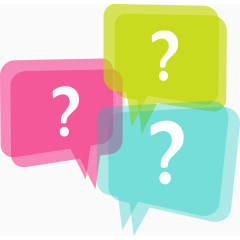 红黄蓝几何对话框矢量图