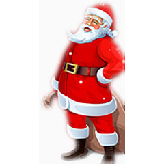 圣诞老人扛礼物