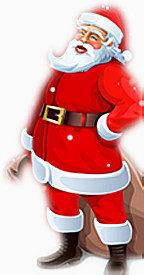 圣诞老人扛礼物