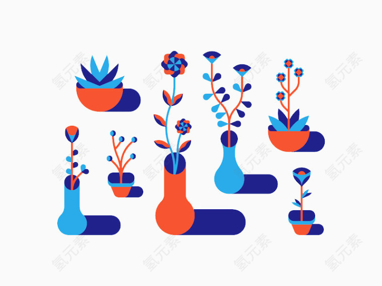 矢量盆栽