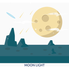 创意航空航天扁平化素材