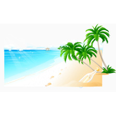 矢量海边背景素材