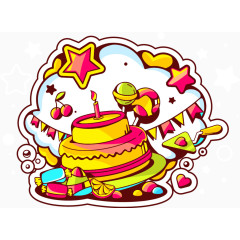 矢量生日快乐素材