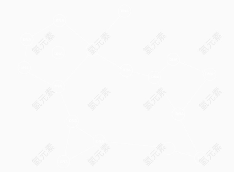 白色背景分子DNA化学结构