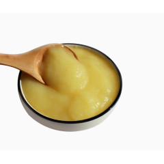 黑边圆碗里的蜂王浆