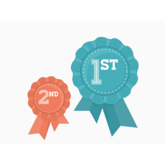 前两名奖章免抠素材