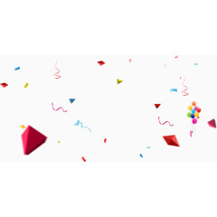 唯美精美漂浮气球丝带彩带折纸元宝装饰