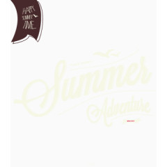 暑期 暑假 summer 夏日  艺术字