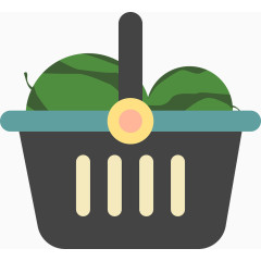 矢量扁平化菜篮子