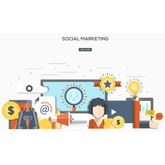 网络营销矢量素材