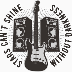 矢量音响与吉他