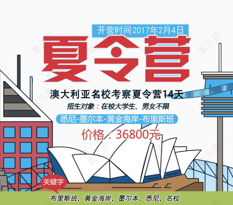 澳大利亚名校夏令营宣传