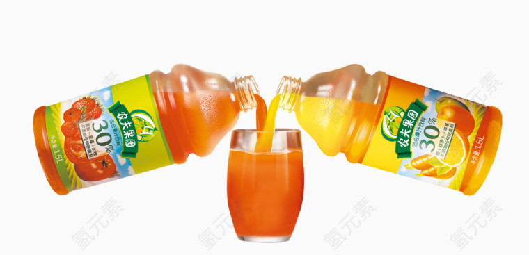 产品实物农夫果园果汁饮料