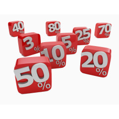 立体字折扣优惠