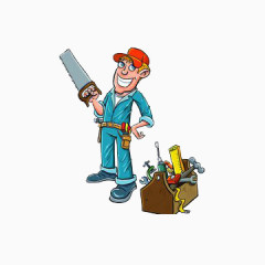 装备齐全的修理工人