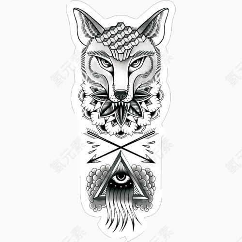 狐狸插画素材免抠