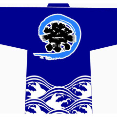 日式祭祀服装蓝色