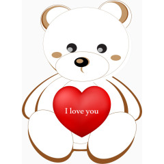 可爱白熊素材免抠