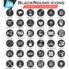 企业商务图标矢量素材