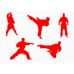 空手道人物动作