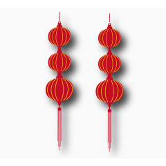 春节灯笼矢量素材