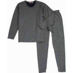 男士灰黑色保暖内衣