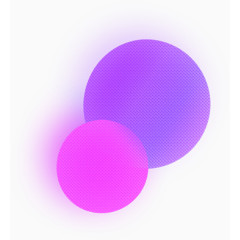 紫红创意装饰元素