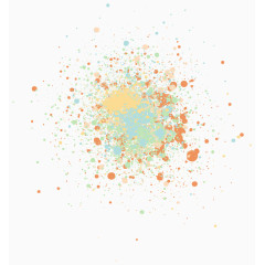 多彩的涂鸦素材