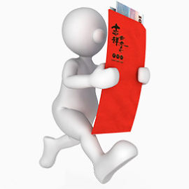 白色小人红包盛典