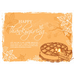 矢量感恩节快乐插图