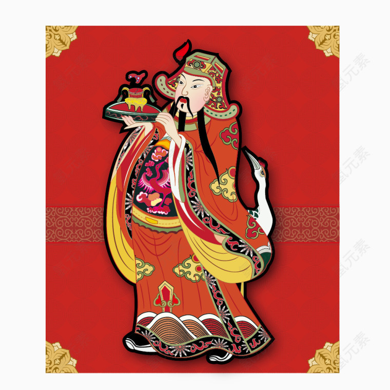 中国风福神