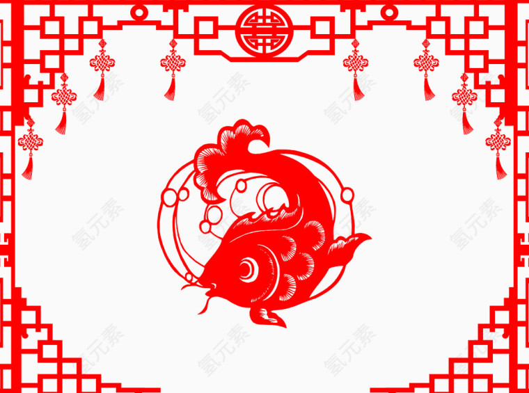 春节贴画装饰素材