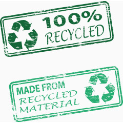 绿色循环图标标签