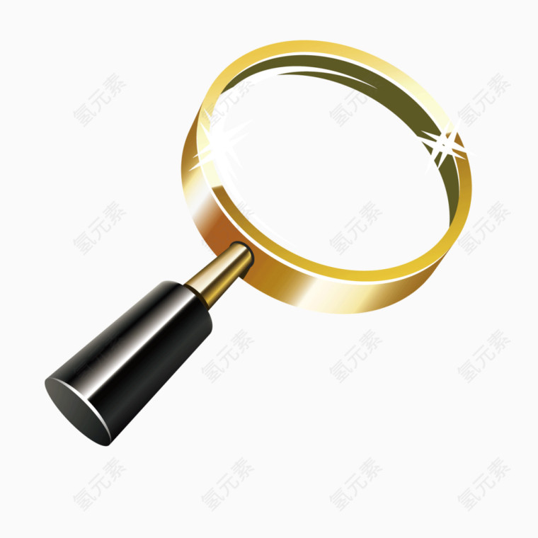 矢量金属金黄色锁头小锁