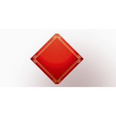 红色暗纹方形素材