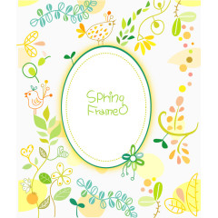 卡通可爱春天花纹底纹