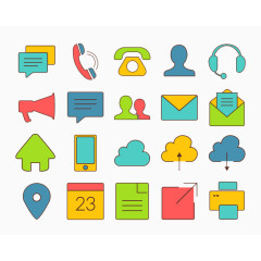 简约卡通通讯电话手机合集