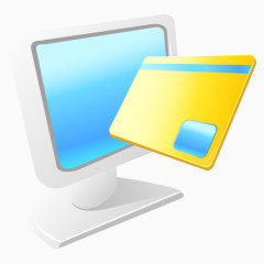 电脑刷卡机矢量图