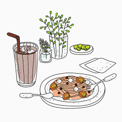 餐桌上的食物