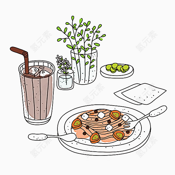 餐桌上的食物